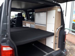 VW t6 tailgate & storage