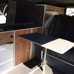 VW T6 Ranger with table set up